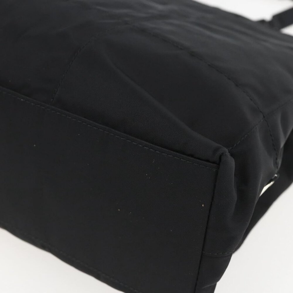 Authentic PRADA Shoulder Bag Nylon Black Silver - Picture 7 of 16